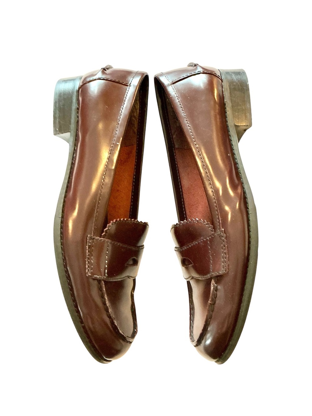 Naturalizer Women's Dark Brown Patent Leather Penny Loafers size 8 - Picture 3 of 5